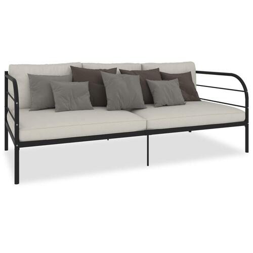 Stel til daybed 90x200 cm metal sort