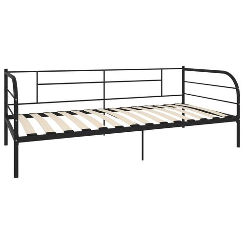 Stel til daybed 90x200 cm metal sort