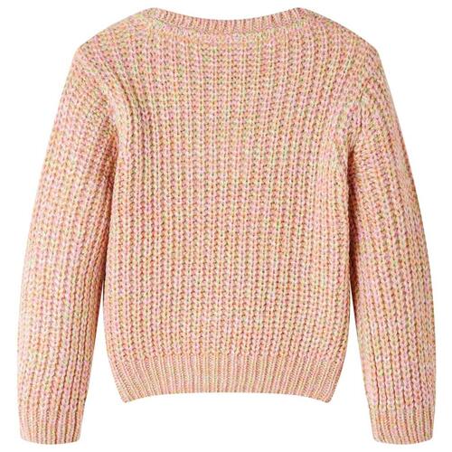 Sweater til børn str. 116 strikket lyserød