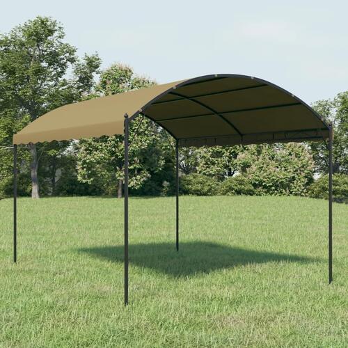 Pavillon 4x3x2,6 m 180 g/m² gråbrun