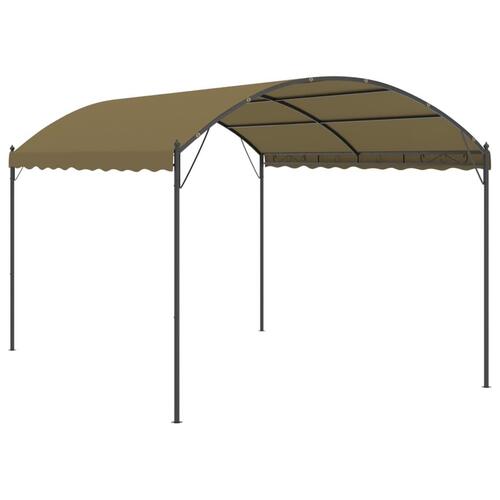 Pavillon 4x3x2,6 m 180 g/m² gråbrun