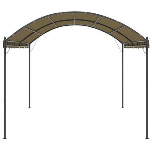 Pavillon 4x3x2,6 m 180 g/m² gråbrun