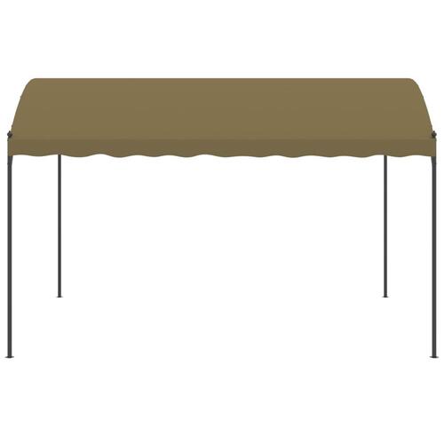 Pavillon 4x3x2,6 m 180 g/m² gråbrun