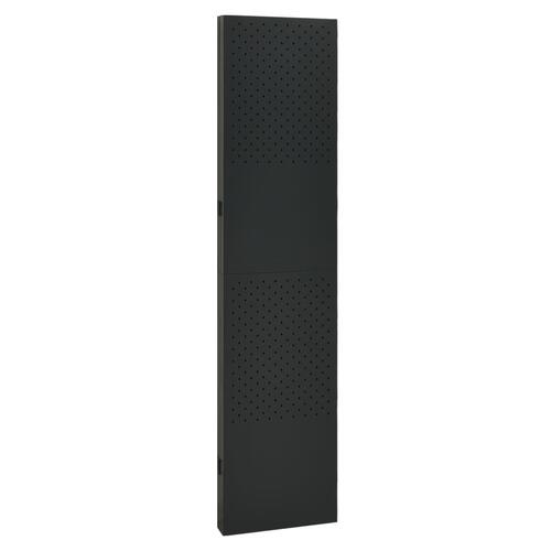 4-panels rumdelere 2 stk. 160x180 cm stål sort