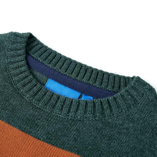 Sweater til børn str. 116 strikket flerfarvet
