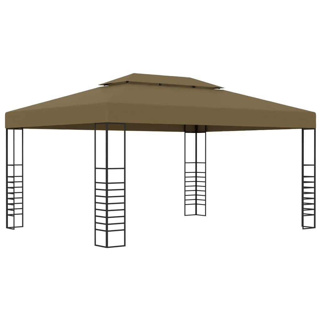 Pavillon 3x4 m 180 g/m² gråbrun