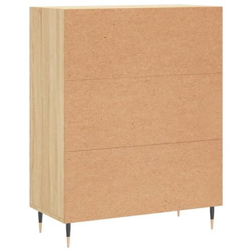 Skænk 69,5x34x90 cm konstrueret træ sonoma-eg