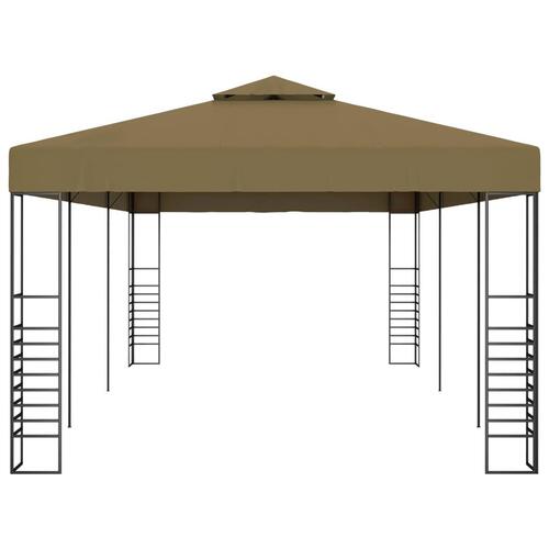 Pavillon 6x3x2,7 m 180 g/m² gråbrun