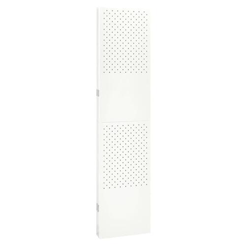 4-panels rumdelere 2 stk. 160x180 cm stål hvid