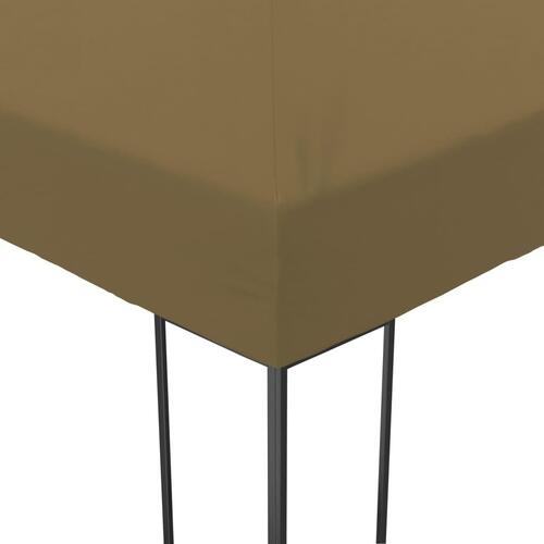 Pavillon 6x3x2,7 m 180 g/m² gråbrun