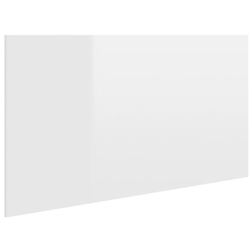 Sengegærde 160x1,5x80 cm konstrueret træ hvid højglans