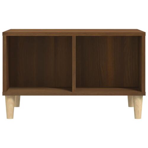 Sofabord 60x50x36,5 cm konstrueret træ brun egetræsfarve