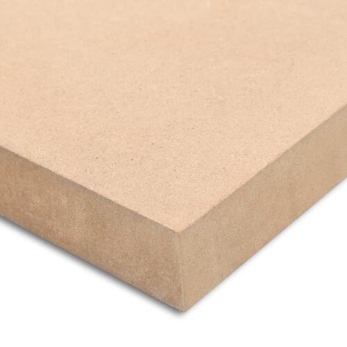 MDF-plader 2 stk. rektangulær 120 x 60 cm 25 mm