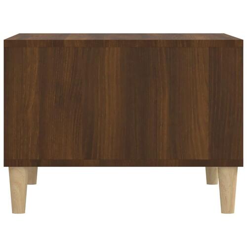 Sofabord 60x50x36,5 cm konstrueret træ brun egetræsfarve