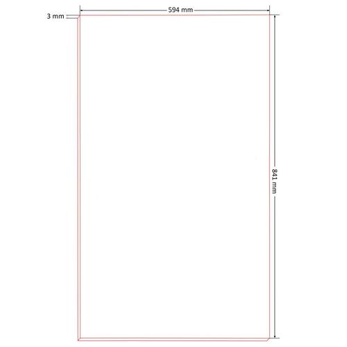 Plakatplader 10 stk. DIN A1-størrelse HDF 841 x 594 x 3 mm