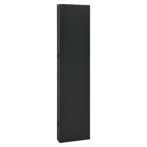 6-panels rumdelere 2 stk. 240x180 cm stål sort