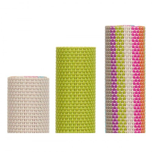 Dækkeserviet Kinvara TSL-2204F Brun Grøn Multifarvet 45 x 30 x 0,1 cm Striber (36 Enheder)