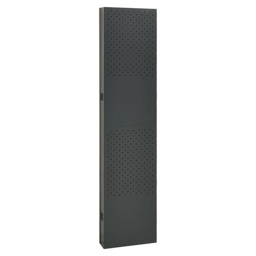 6-panels rumdeler 2 stk. 240x100 cm stål antracitgrå