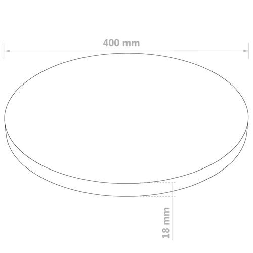 Bordplade rund MDF 400 x 18 mm