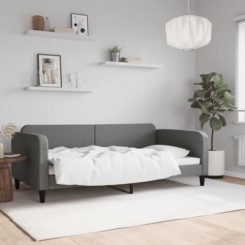 Daybed 100x200 cm stof mørkegrå