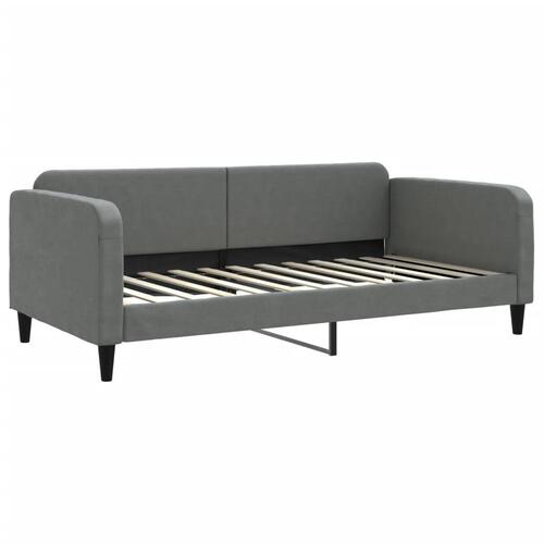 Daybed 100x200 cm stof mørkegrå