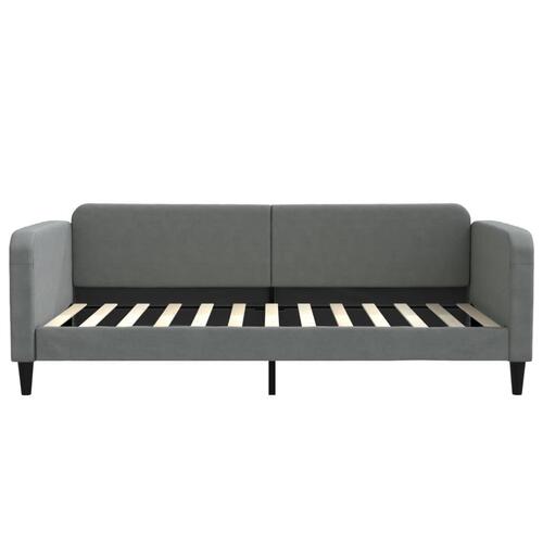 Daybed 100x200 cm stof mørkegrå