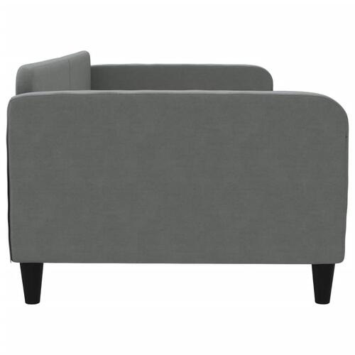 Daybed 100x200 cm stof mørkegrå