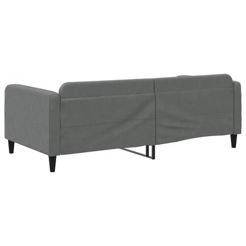 Daybed 100x200 cm stof mørkegrå