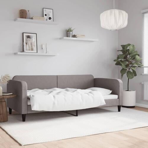 Daybed 90x200 cm stof gråbrun