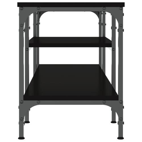 Tv-bord 121x35x45 cm konstrueret træ og jern sort