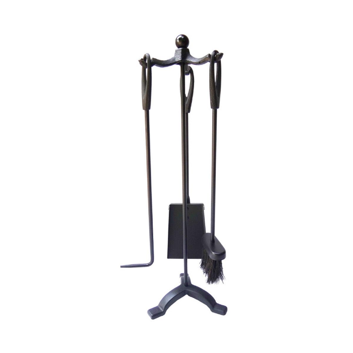Pejseredskaber EDM Sort Støbejern 19 x 59,5 cm (3 Dele)