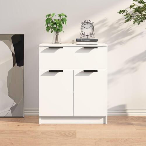 Skænk 60x30x70 cm konstrueret træ hvid