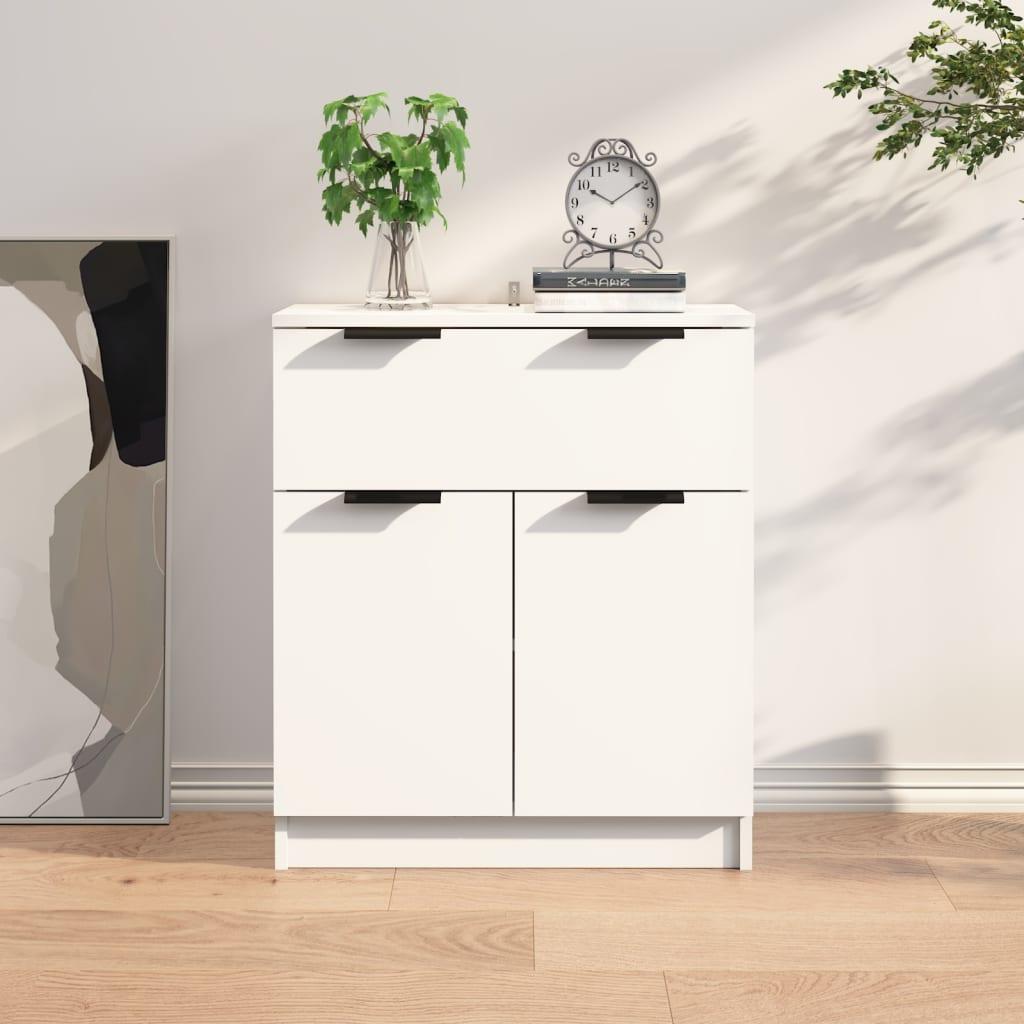 Skænk 60x30x70 cm konstrueret træ hvid