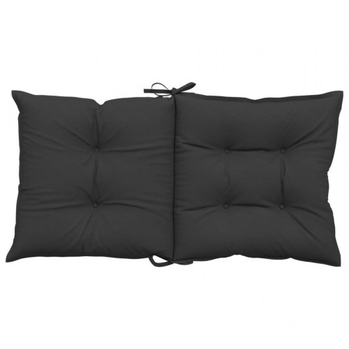 Stolehynder m. lav ryg 4 stk. 100x50x7 cm stof sort