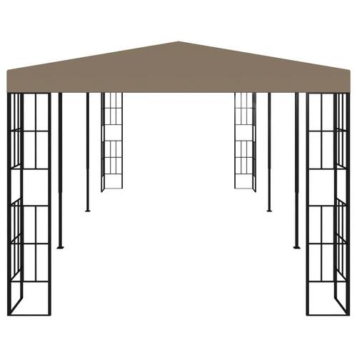 Pavillon 6x3 m gråbrun