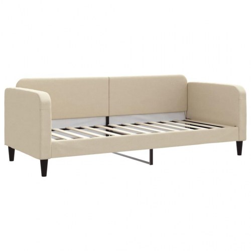 Daybed 80x200 cm stof cremefarvet