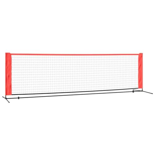 Tennisnet 300x100x87 cm polyester sort og rød