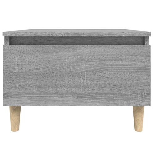 Sidebord 50x46x35 cm konstrueret træ grå sonoma-eg