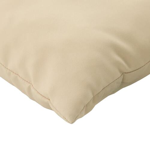 Pyntepuder 4 stk. 40x40 cm stof beige