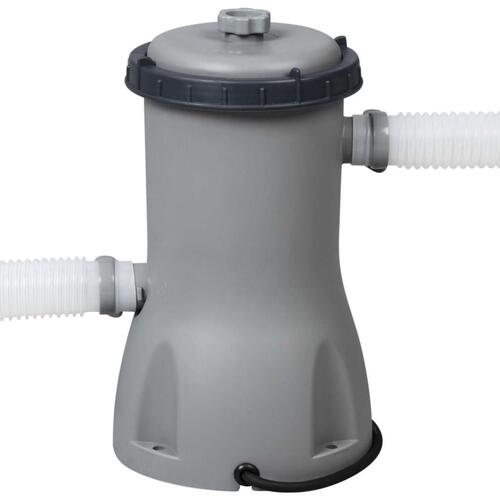 oppusteligt badebassin med pumpe 396x84 cm