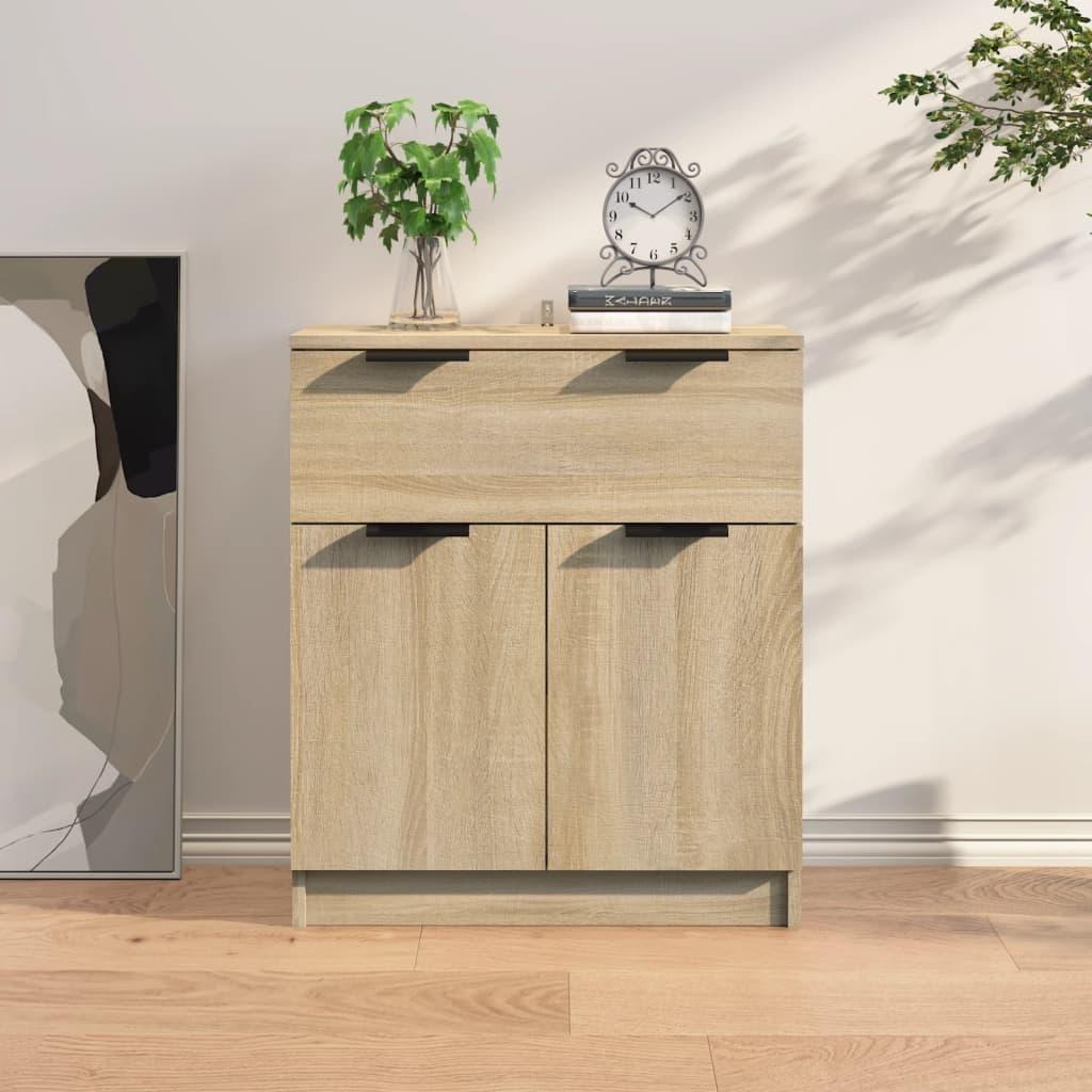 Skænk 60x30x70 cm konstrueret træ sonoma-eg