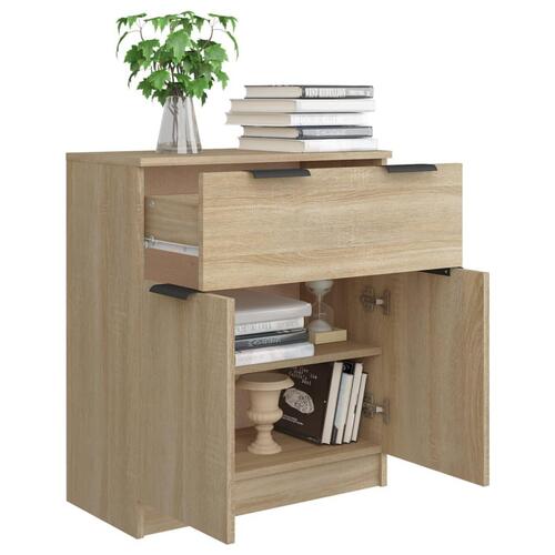 Skænk 60x30x70 cm konstrueret træ sonoma-eg