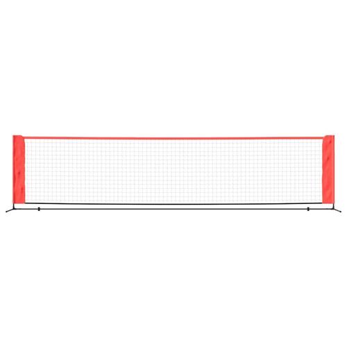 Tennisnet 400x100x87 cm polyester sort og rød