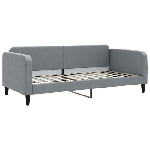 Daybed 90x200 cm stof lysegrå