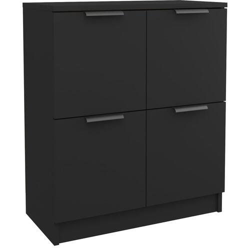 Skænk 60x30x70 cm konstrueret træ sort