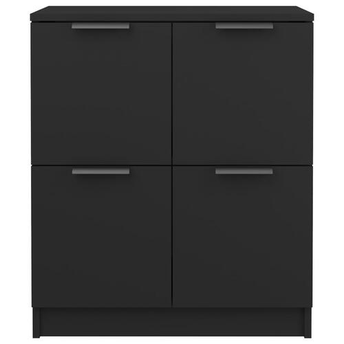 Skænk 60x30x70 cm konstrueret træ sort