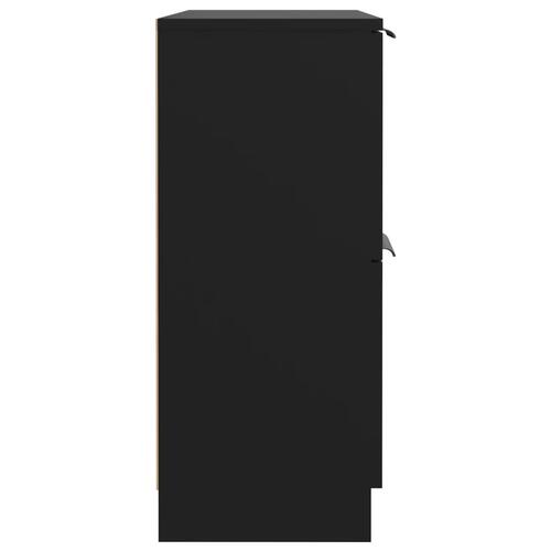 Skænk 60x30x70 cm konstrueret træ sort