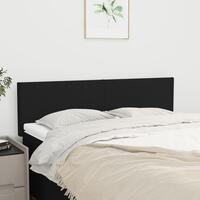 Sengegavle 2 stk. 72x5x78/88 cm stof sort