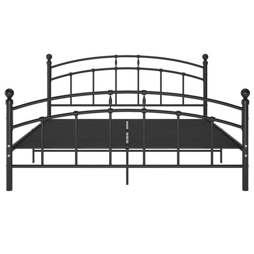 Sengestel 180x200 cm metal sort