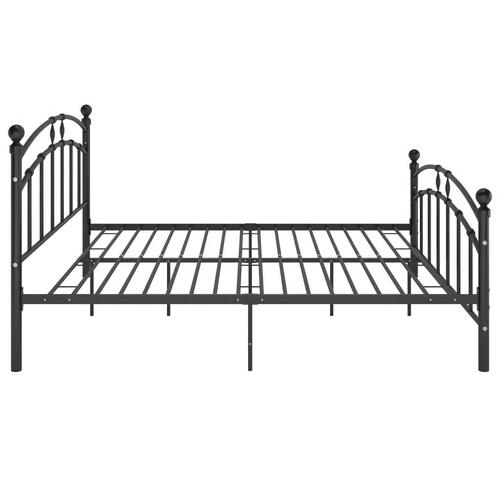 Sengestel 180x200 cm metal sort